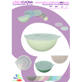 BRIO&BIO INSALATIERA CON COPERCHIO CM.20