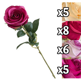 VEA STELO ROSA 65CM 4ASS LUS60062