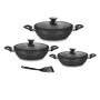 HOME BAVARIA SET TEGAMI 7PZ NERI
