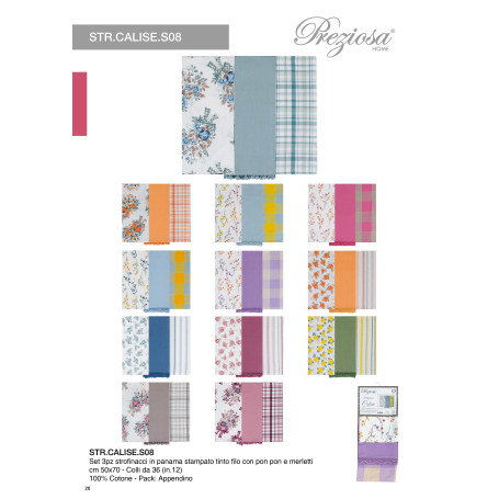 PREZIOSA STROF CALISE SET 3PZ S08 50X70