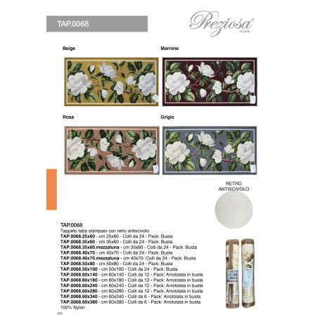 PREZIOSA TAPPETO TABA 25X60