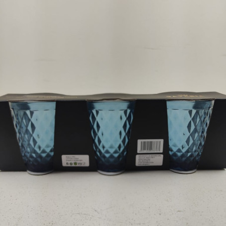 BAVARIA BICCHIERE ACQUA 3PZ BLU