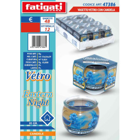 FATIGATI VASETTO VETRO C/CANDELA EASTERN