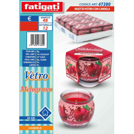 FATIGATI VASETTO VETRO C/CANDELA MELOGRA