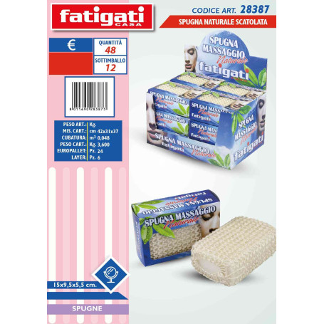 FATIGATI SPUGNA NATURALE SCATOLATA