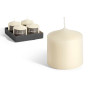 ARTE REGAL CANDELA CERA 8CM CREMA