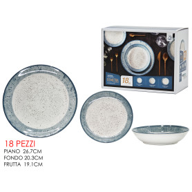 GT SERVIZIO PIATTI DEMETRA L.BLUE 18PZ