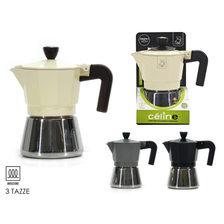 GT CAFFETTIERA 3 TAZZE INDUZIONE