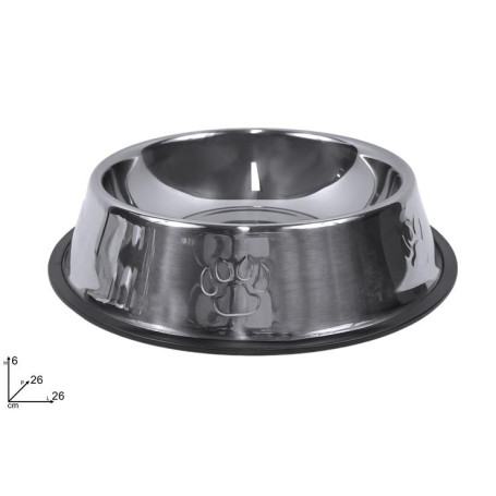 DUE ESSE CIOTOLA ACCIAIO 26CM CANI/GATTI