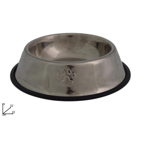 DUE ESSE CIOTOLA ACCIAIO 22CM CANI/GATTI