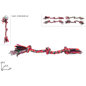 DUE ESSE GIOCO CANI CORDA CON NODI 28CM