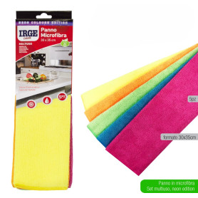 IRGE PANNO MICROFIBRA 5PZ 30X35 FLUO