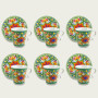 ARCA SET 6 TAZZINE CAFFE' C/PIATTO TENER