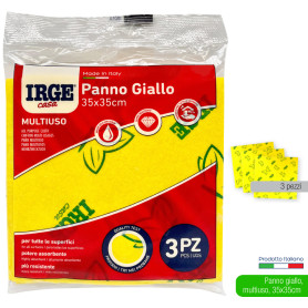 IRGE PANNO MULTIUSO GIALLO 3PZ.