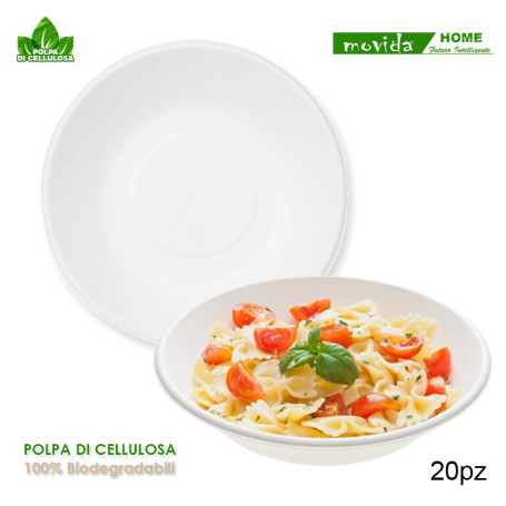 MOVIDA PIATTO FONDO CM.19 BIO 20PZ
