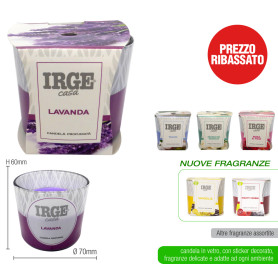 IRGE CANDELA VETRO DECORATO