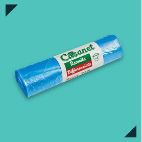 CASANET SACCO 72X110 ROTOLO 10PZ AZZURRO