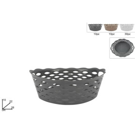 DUE ESSE CESTINO PLASTICA OVALE FORATO